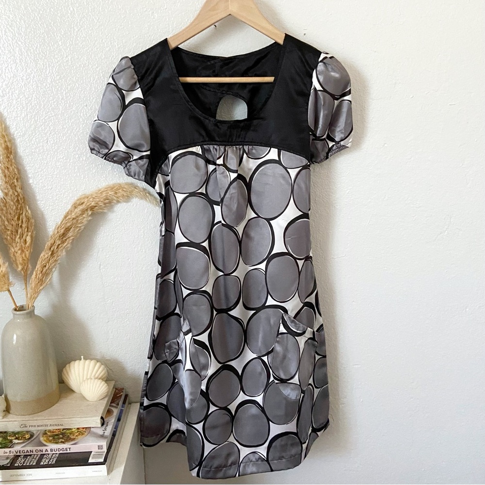 Belle du jour silk baby doll mini dress
